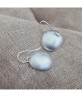 Earrings | Koorie Tales | Colour Season | Domed Earrings | Blues | 22mm Small hook